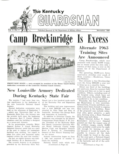 Bluegrass Guard, December 1962